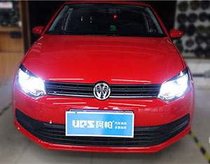 Polo改灯，原车亮度低且散光改装欧司朗X7LED改善车灯环境-刘工改灯